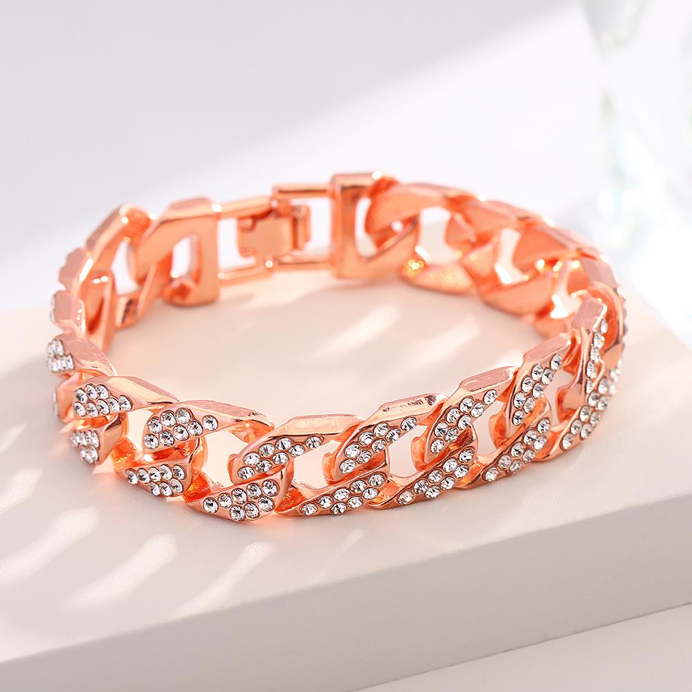 13mm Hip Hop Cuban Chain Bracelet - Fashion Jewelry for Men