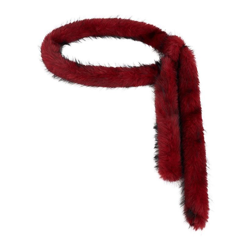 Unisex Winter Schal Hiphop Simulationsfell Taille Straße Lang Fell Taillenband Vintage Gürtel Taillen Accessoires Tanz Länge 180cm