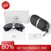 Autoaufkleber Auto Logo Sonnenbrille Fahrbrille Polarisiert Sonnenschutz für Mercedes Benz W177 CLS GLA GLC GLC GLK GLS SLK W204