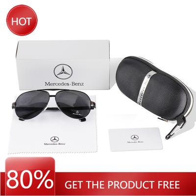 Car Sticker Car Logo Sunglasses Driving Glasses Polarized Sun Protection for Mercedes Benz W177 CLS GLA GLC GLC GLK GLS SLK W204