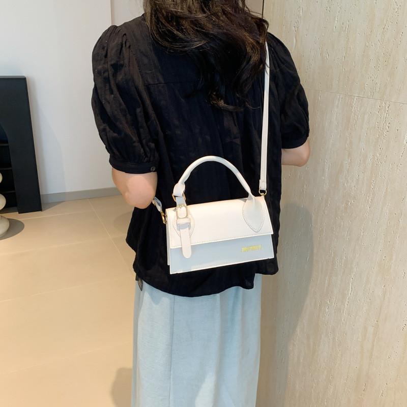 Chic Fashion Street Style Medium Square Bag Pu Leather Crossbody Handbag 2024