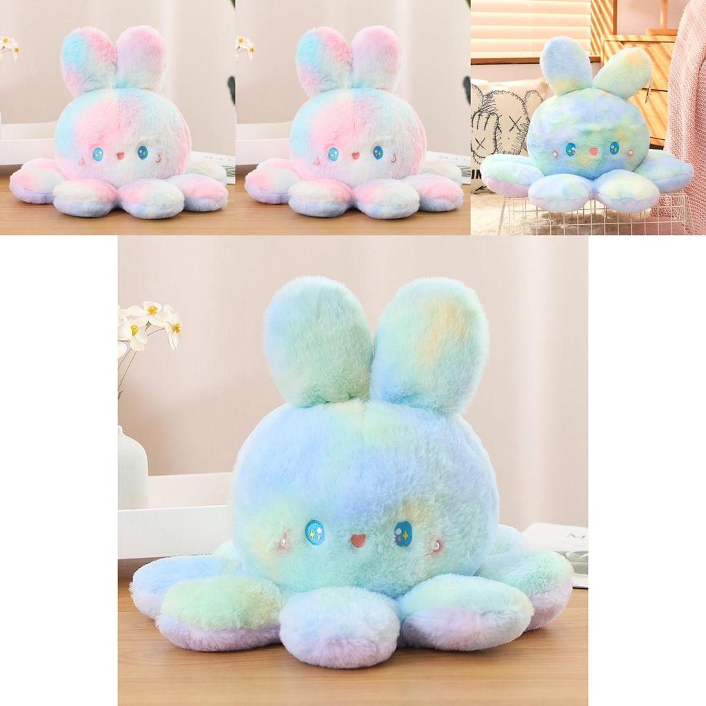 Fun Reversible Octopus Plush Toy Color-changing Kids Birthday Gift