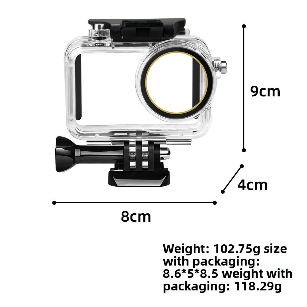 Wasserdichtes Gehäuse für DJI Action 5 Pro, geeignet für Tauchgänge bis 50 m/164 Fuß, Schutzhülle für DJI Action 5 Pro 4 3 Zubehör