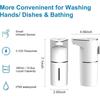 Automatic Foaming Soap Dispenser, 3 Level Adjustable Foam Wall Mount, USB Rechargeable, Touchless Hand & Dish Soap Dispenser