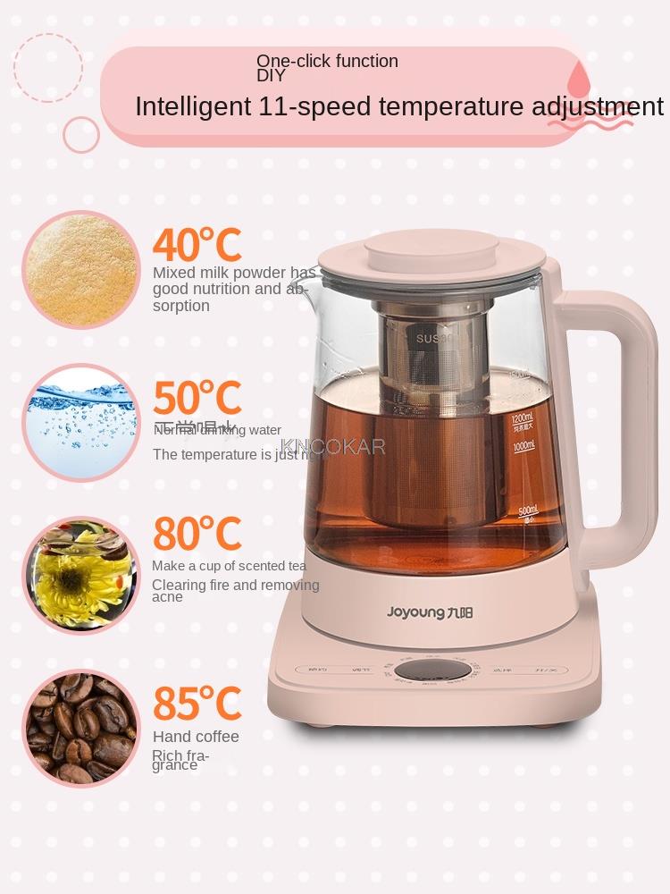 220V 1.5L Automatic Electric Kettle Glass Health Preserving Pot Household Multi Cooker Water Boiling Kettle Dessert Stewing Pot