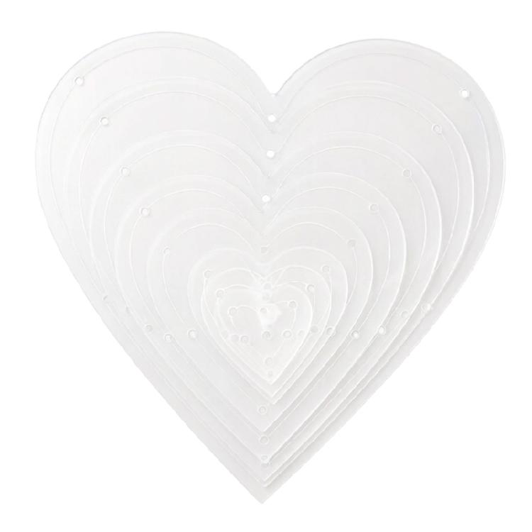 

Professional Heart Pattern Acrylic Templates Quilt Pattern Template Ruller For Sewing Embroidery Scrapbooking Quilting 1