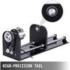 CNC Router Rotary Axis 80mm 3-Jaw Spiral Chuck Router Axis Measuring for CO2 Laser Engraving Cutting Machine Tailstock A-Axis