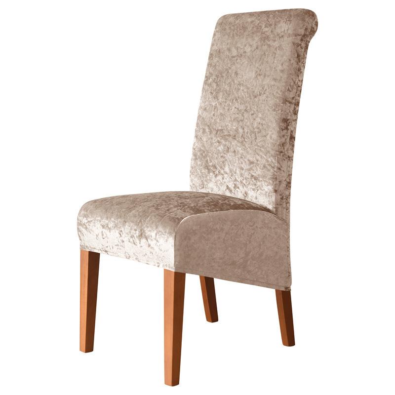 

Thickened Gold Diamond Velvet Cloth XL Large Inclined Seat Cover for Home Use Hotel Dining Chair Dust Cover High Back Chair Cover High Sense 24*20*3 cm