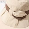 Japanese-Style Solid Color Ladies Sun Hat Sun Protection Thin Style Dome Fisherman Hat Bucket Hat Summer Season