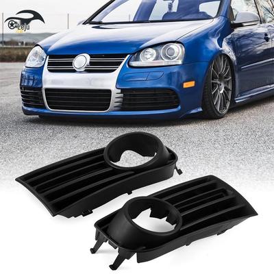 2005-2009 Golf 5 Fog Light Covers & MK5 Perforated Frames with Lower Grille Mod