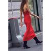 Summer New Product Women's Clothes French Hanging Collar Open Back Sexy Sleeveless Long Midi Skirt Dress 9247782