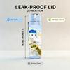 1PC Santorini White Building Sea View 750ml Color Plastic Sports Water Bottle Leakproof Flip Straw Lid Suitable for Sports Office Home Use