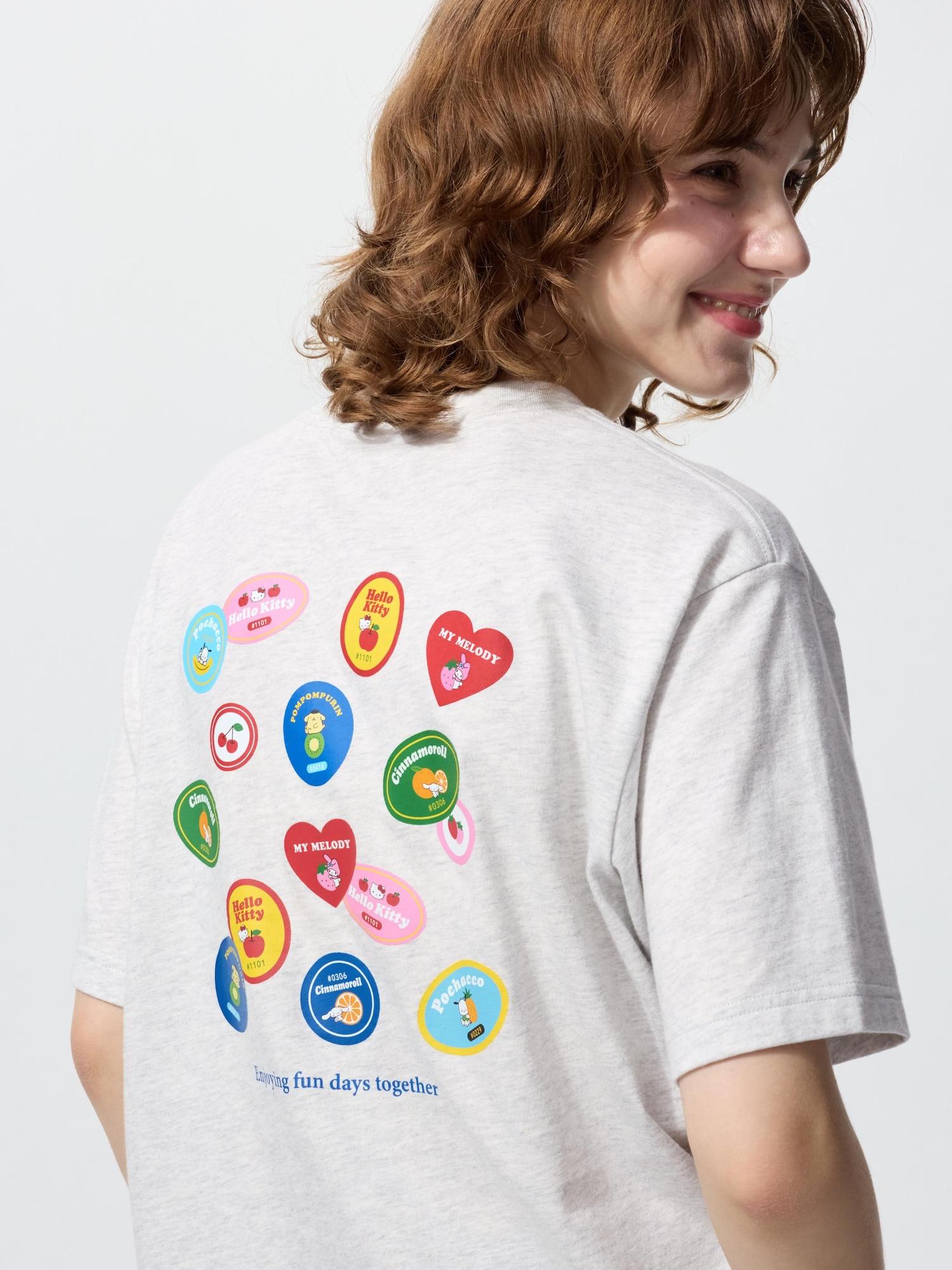 

Uniqlo Sanrio CharacTers UT Графическая футболка с коротким рукавом 1b 03 GRAY/WOMEN 3XL