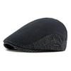 Autumn Winter Fleece Hat Men's Beret British Progressive Hat Retro Cap Woolen Hat