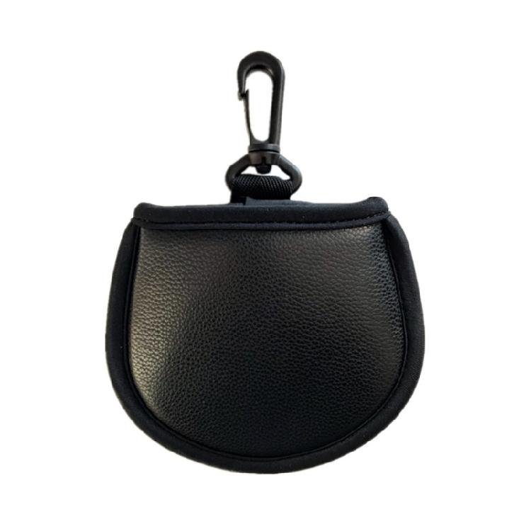 

Golf Ball Bag Golf Ball Washer Pocket Balls Washer with Carabiner for Golf Lover 1 чорний