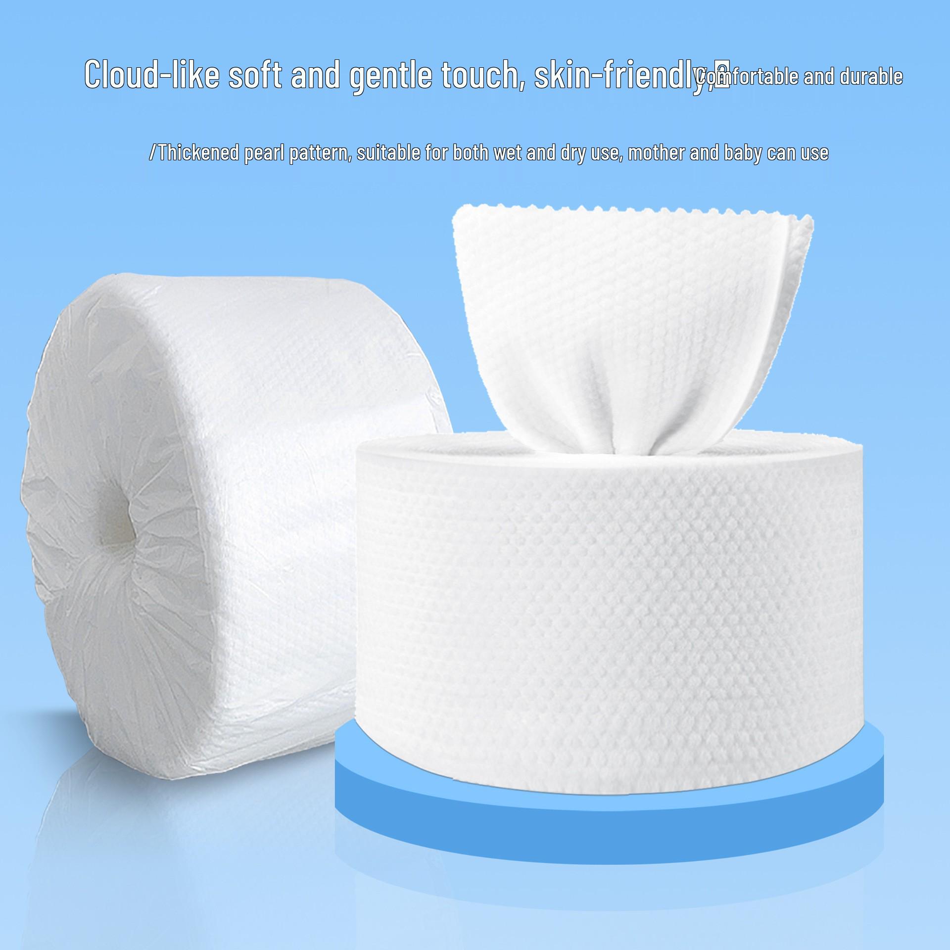 Extra Large Lint-Free Pure Cotton Facial Cleansing Towel Roll