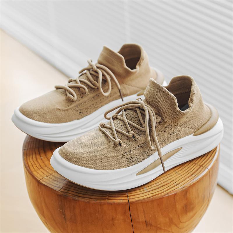 

Autumn men s canvas shoes breathable one pedal lazy casual versatile fashion ins sports trendy men s shoes D088 39 хаки