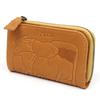 [Dakota] Key Case with Coin Purse, Mini Wallet, Genuine Leather Animale Animal Puzzle 30204 Mustard 12x7x2cm
