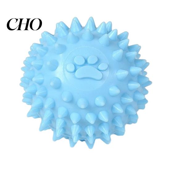 Soft Rubber Dog Toy Spike Ball Flexible TPR Cleans Teeth Massages Gums Reduces Pet Bad Breath Durable Interactive Chew for Dogs And Cats