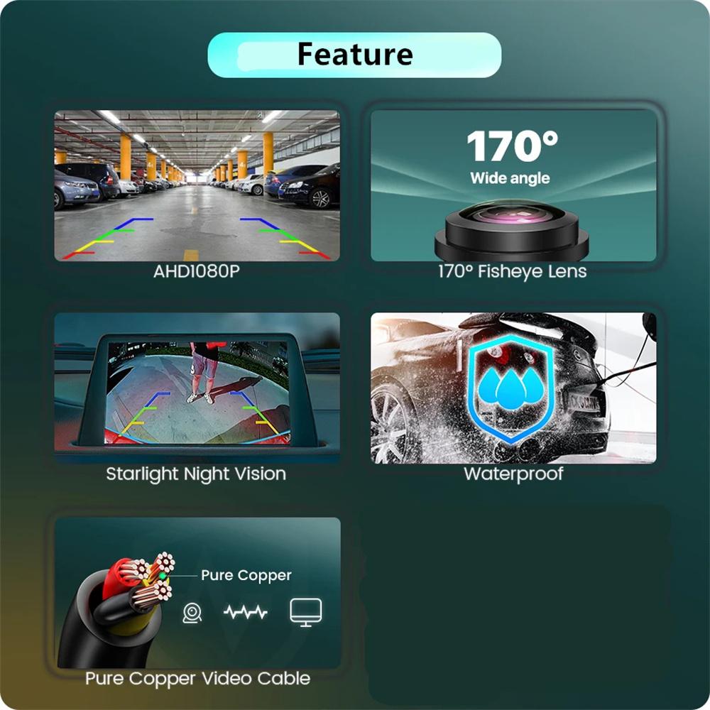 170 AHD Camera for Jeep Compass/Wrangler JK/Liberty