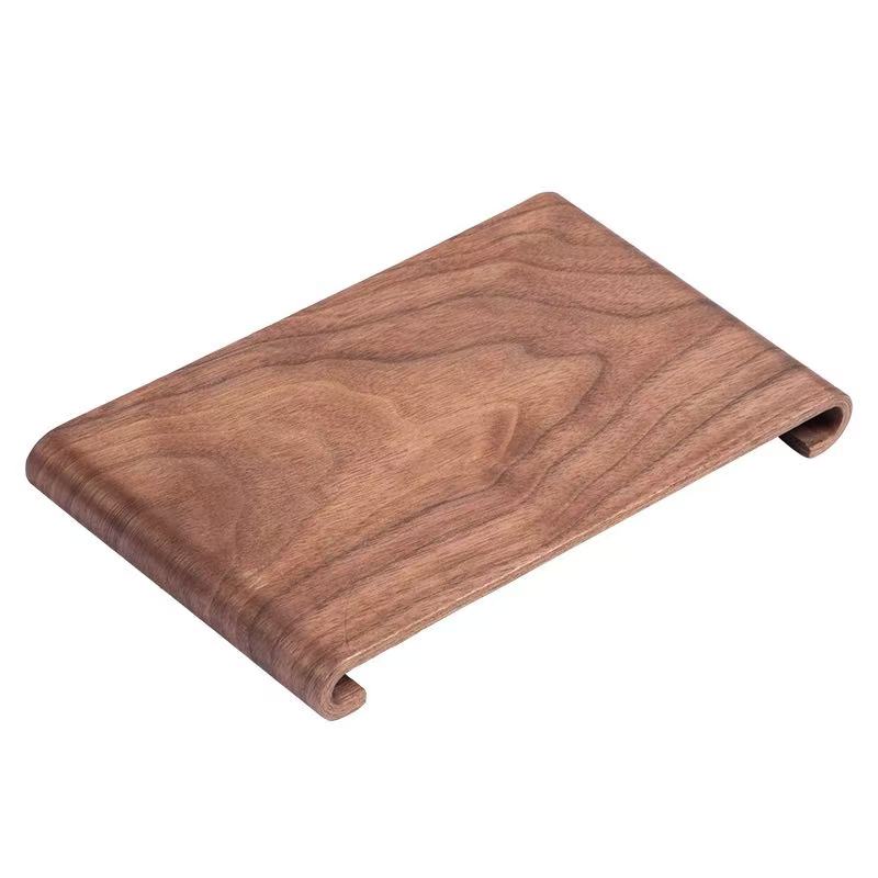 Walnut Dry Foam Table Tea Tray New Chinese Household Decorative Plate Small Solid Wood Dry Foam Tea Tray Simple Wooden Plate New