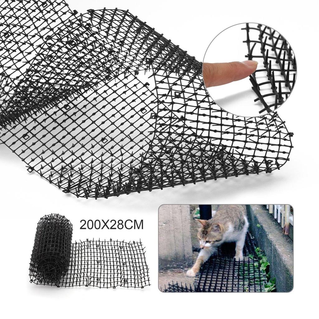 Maty Odstraszające Koty i Psy do Ogrodu z Paskami z Kolcami Bezpieczne Plastikowe Kolce