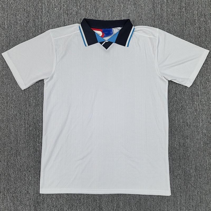 Classic Retro 1996 England Home Soccer Jersey Short Sleeve Mens Football Shirt S To XXL
