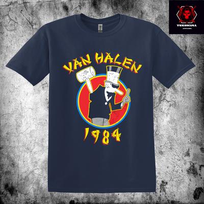 Van Halen 1984 Heavy Metal Rock Band T-Shirt Unisex Schweres Baumwoll-T-Shirt S3XL