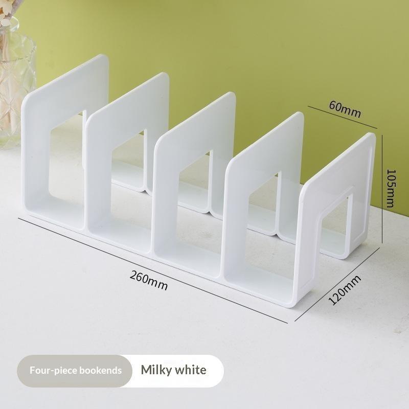 Multifunctional Bookends Stand Non-Slip Book Magazine Storage Organizer for School Office Students Home