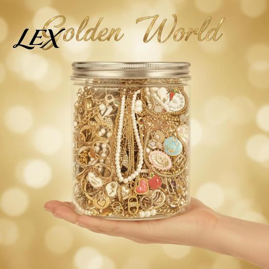 Women's Jewelry Box Mystery Jar for Women, Vintage Surprise Set, Random Gift Set Mixed with Necklaces, Earrings, Rings, Bracelets, Her Style