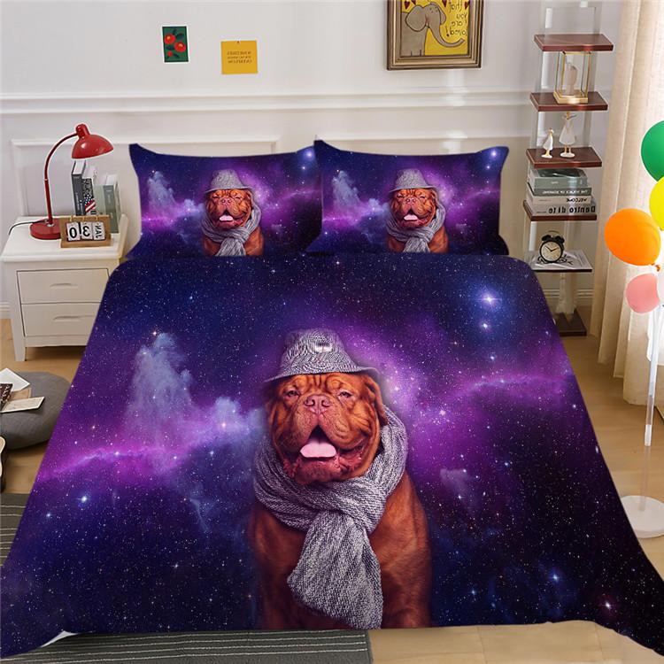 Digital Printing Bedding Three-Piece Polyester Star Animal Series