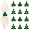 1Pcs Christmas Napkin Rings Xmas Tree Ornaments  Christmas Home Kitchen Dinner Table Decoration New Year Party Supplies