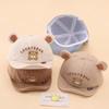 Baby Cartoon Bear Baby Hat With Ears Spring Autumn Soft Brim Infant Girl Boy Baseball Cap Cute Toddler Sunshade Peaked Caps