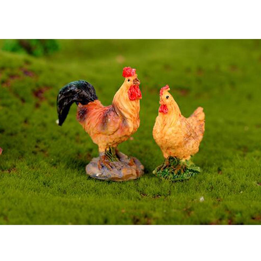 10pcs Miniature Big Mushroom Fairy Garden Terrarium Figurine Bonsai DIY Craft