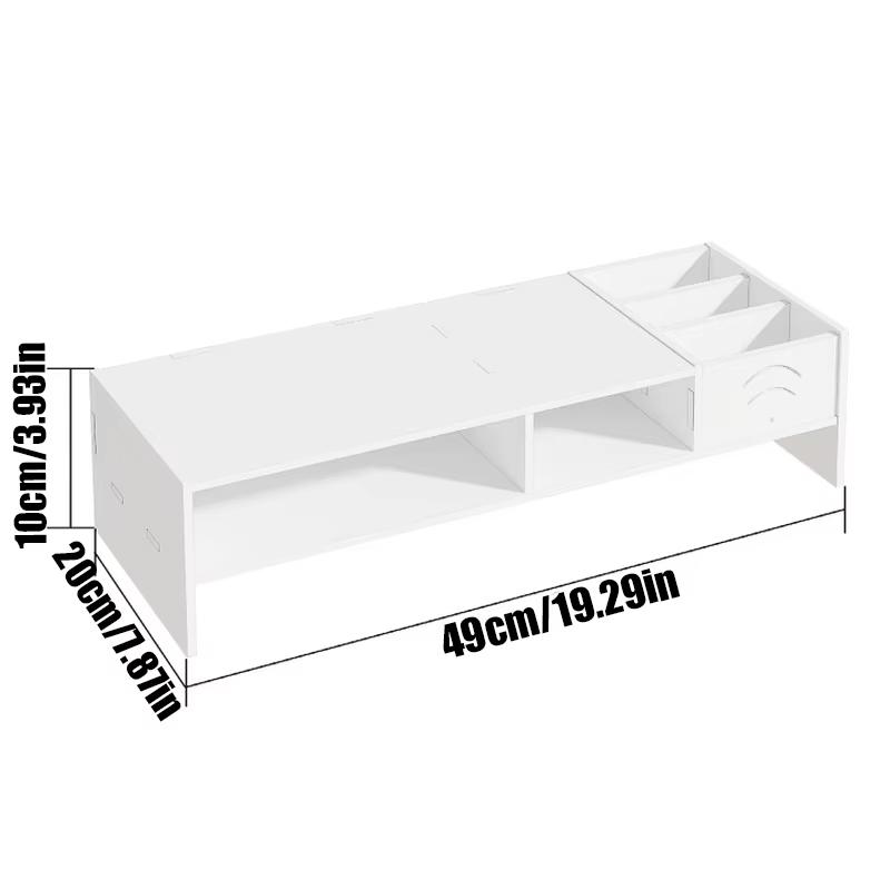 Computer Monitor Height Rack, Home Office Storage Rack, Computer Desktop Creative Storage Rack, Office Storage Supplies