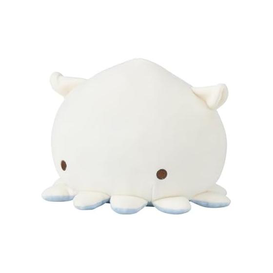 Ribuhaato Bolster Marshmallow Aquamie Squid (Total Length Approx. 17cm) Stuffed Toy Waist Pad 28209-10