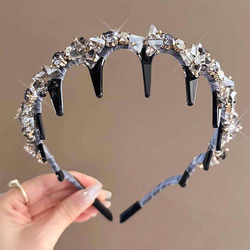 

2025 Ободок со стразами: Сверхпрочный, Нескользящий, Стильный Аксессуар для Волос для Женщин