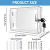 HVAC Thermostat Clear Case 21x6.5x14.5cm Sturdy Multifunctional for Accurate Temperature Reading