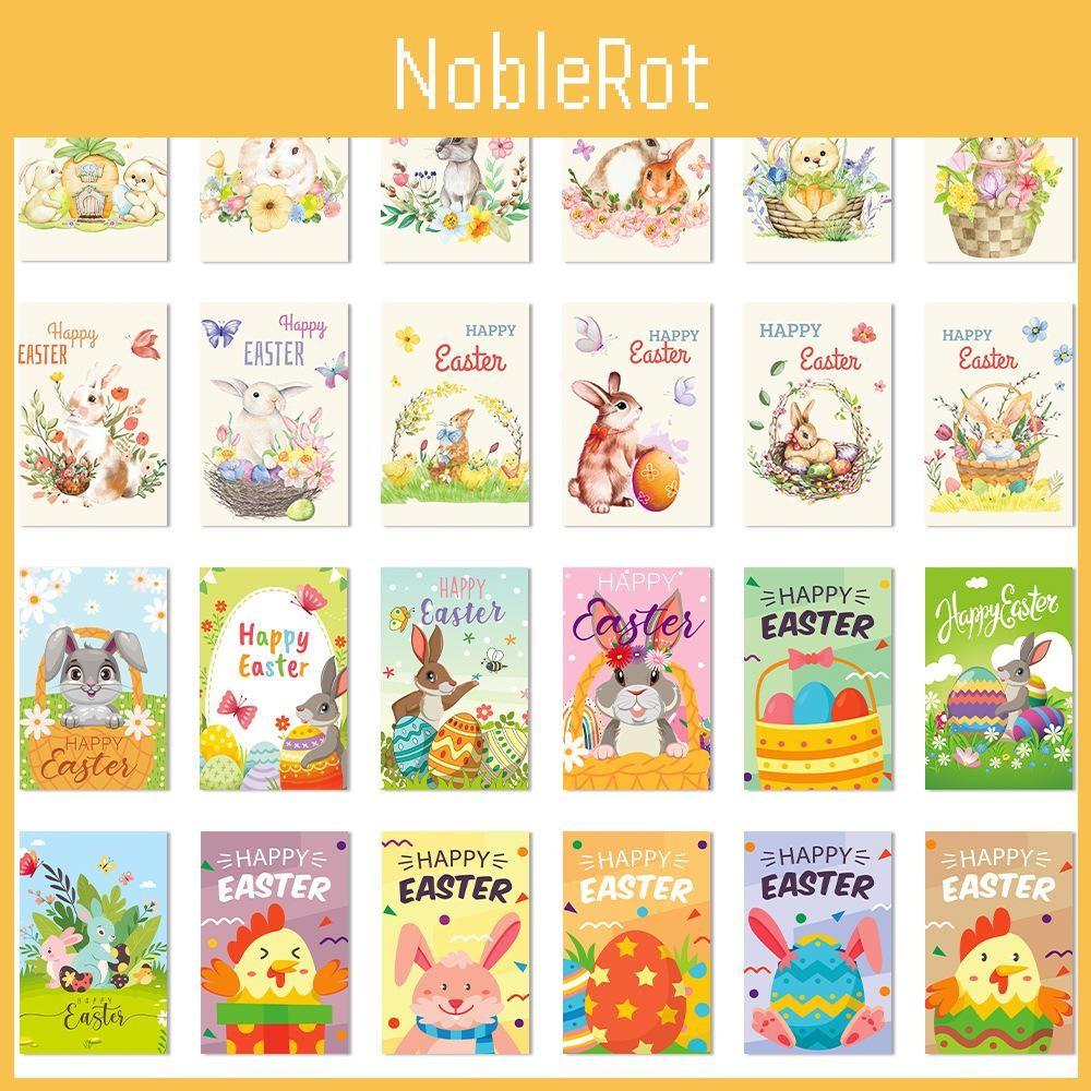 Easter Cartoon Themed Rabbit Pattern Paper Postcard Party Invitation Card