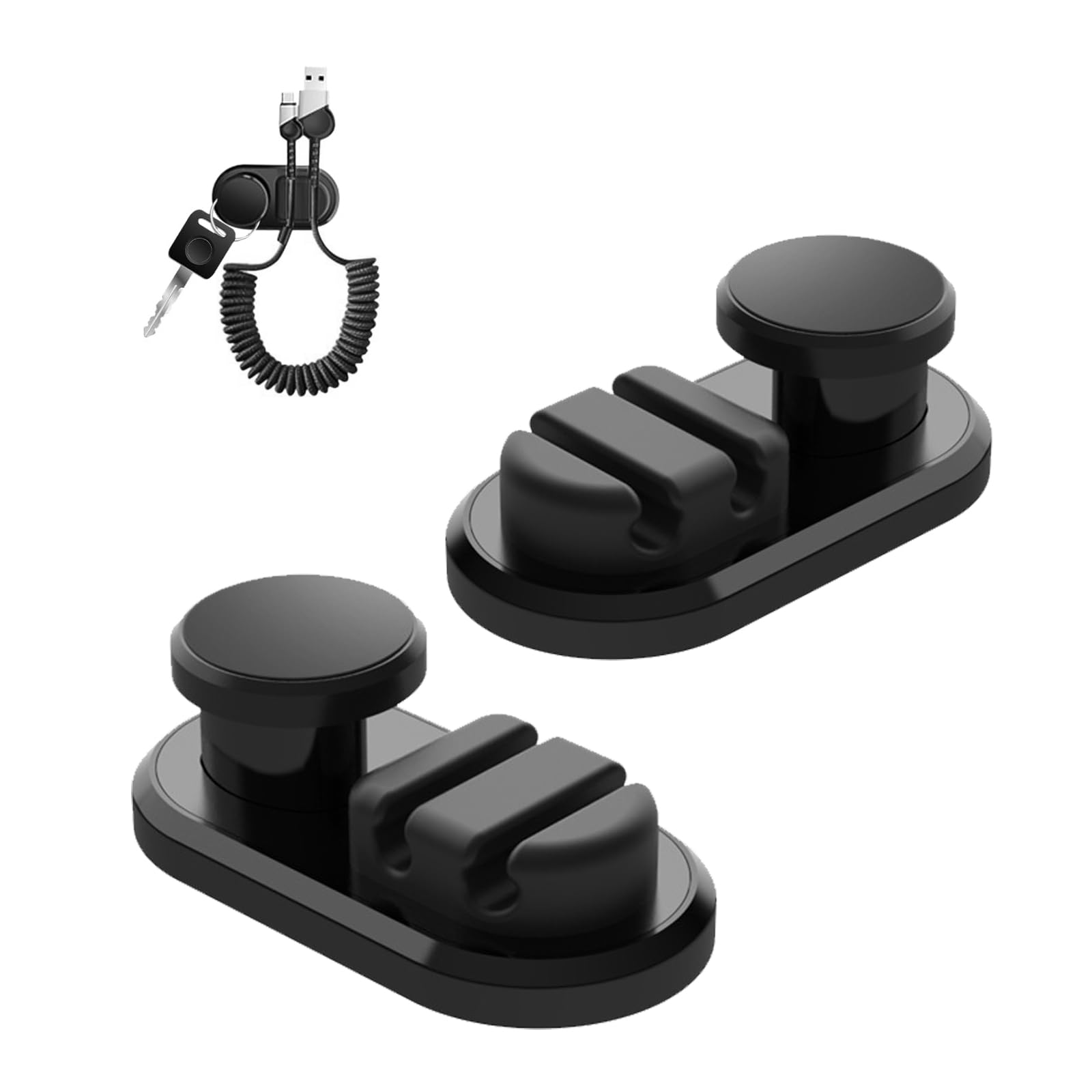 

Kumomi 2 шт. Автоаксессуары Многоцелевой держатель Вешалка Крючок Автомобильный крючок Крючок на сиденье Данные чёрный