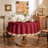 Wipe Cleaning Dining Table Protectors Jacquard Pattern Tassels Accent Sturdy Polyester Home Decoration