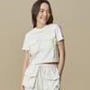 Bbc EarTh Women S Woven PaTch PockeT T ShirT