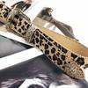 Subculture Men'S And Women'S Leopard Print Spice Girls Belt Women'S Hair Soft Face Belt Premium Retro Personality Decoration Millennium Style