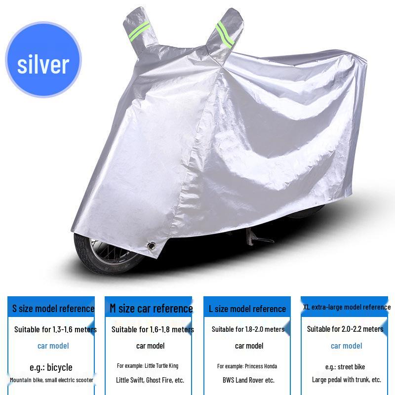 Four Seasons Universal Thickened Motorcycle & Electric Car Dustproof, Waterproof Cover