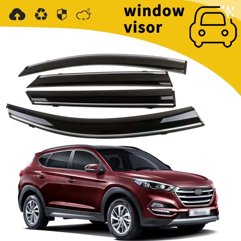 Hyundai Tucson 08-21 Rain Guards: Door Visors & Window Deflectors for Modification & Decoration