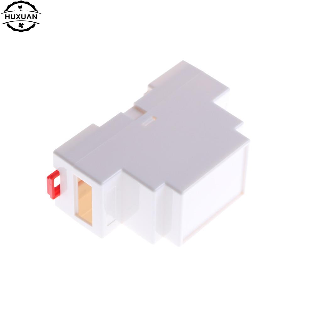 1pc 88x37x59mm Plastic Electronics Box Project Case DIN Rail PLC Junction Box