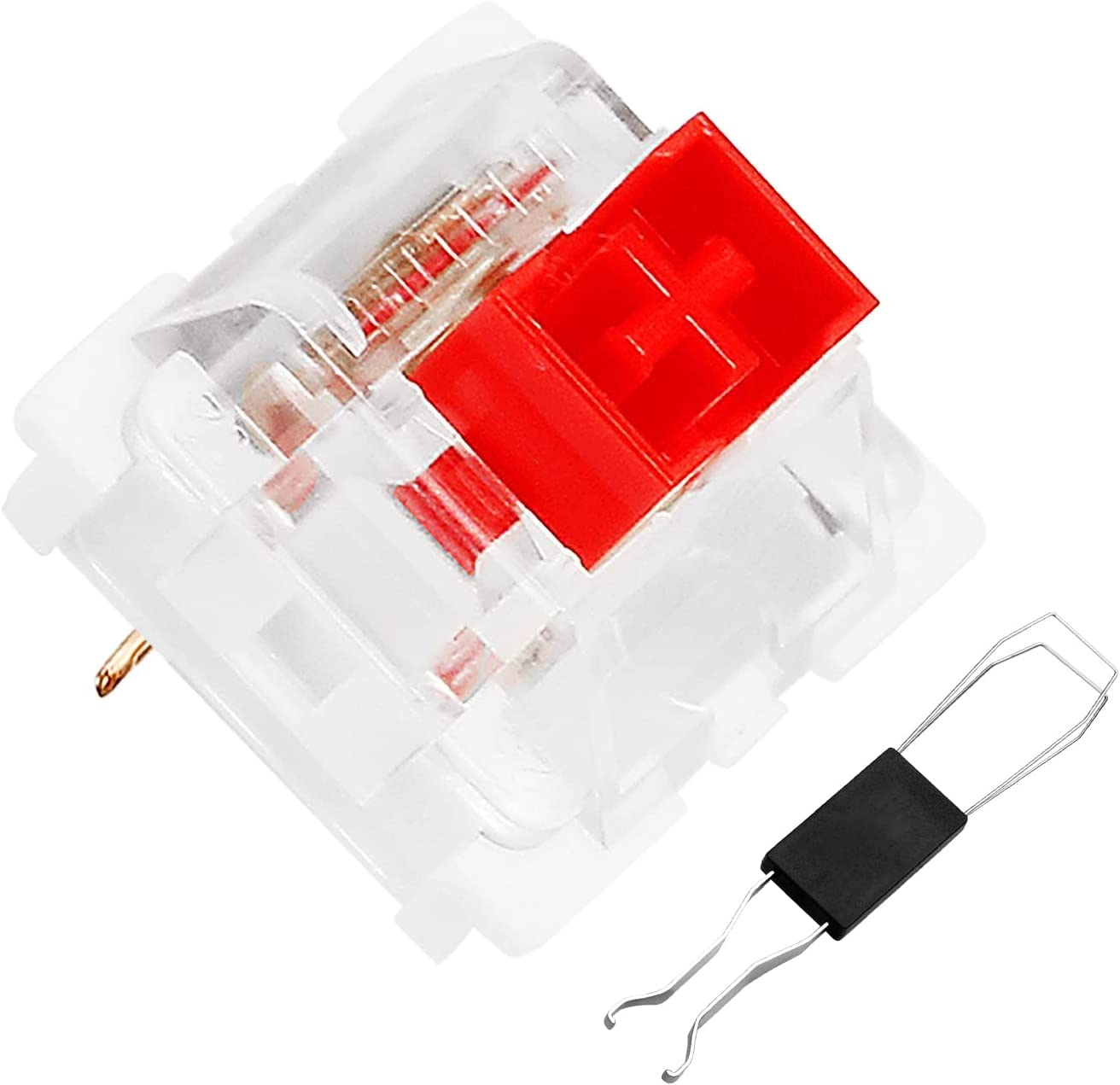 

XuanGui OUTEMU Red Switch 3 Pin Keyboard Dustproof Switch DIY Replaceable Cherry MX Equivalent Key Switch Linear Switch for Mechanical Gaming Keyboard червоний