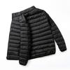 Giacca in Piumino d'Anatra Ultraleggera con Cappuccio Autunno Inverno Uomo Piuma d'Anatra Bianca Calda Cappotto Abbigliamento Streetwear Uomo