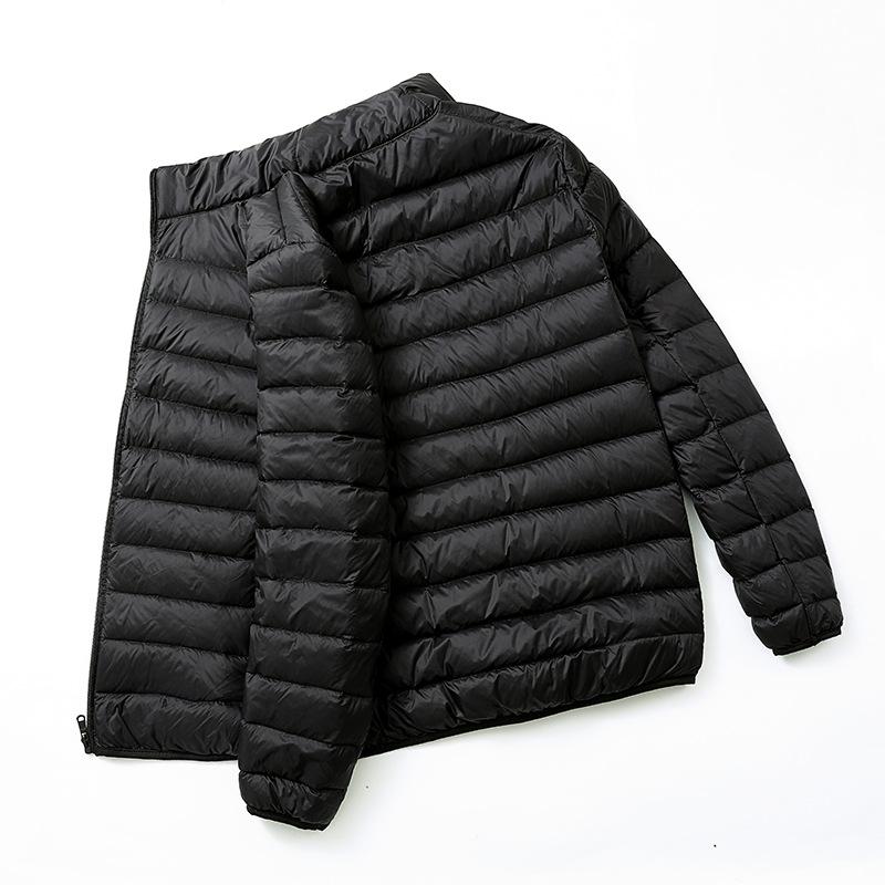 Giacca in Piumino d'Anatra Ultraleggera con Cappuccio Autunno Inverno Uomo Piuma d'Anatra Bianca Calda Cappotto Abbigliamento Streetwear Uomo