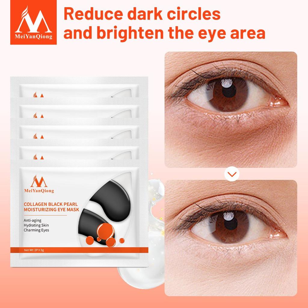 Black Pearl Serum Eye Mask Collagen Anti-Aging Anti Wrinkle Remove Dark Circle Anti-Puffiness Eye Patches Skin Care